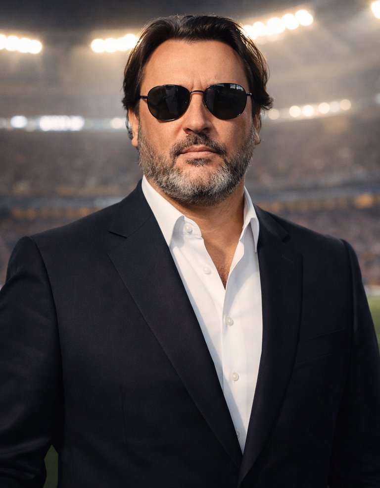 Marco Velasquez, Director Ejecutivo del Club ABB, retrato ejecutivo en el estadio